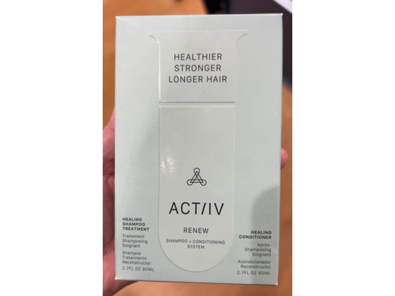 Actiiv Renew Healing Shampoo + Conditioner Duo, 2.7 fl oz/80 mL