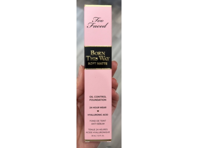 Too Faced Born This Way Soft Matte Foundation, 12 Light Beige, 1 fl oz/30 mL