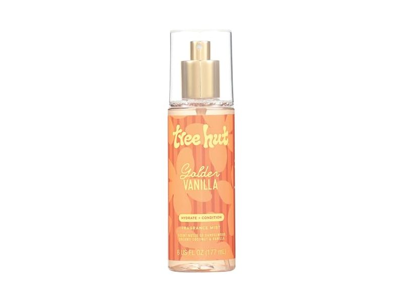 Tree Hut Fragrance Mist, Golden Vanilla, 6 fl oz/177 mL