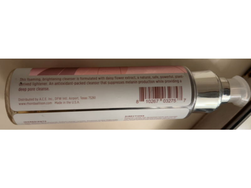 Rhonda Allison Skin Brightening Cleanser, 4 oz/120 mL