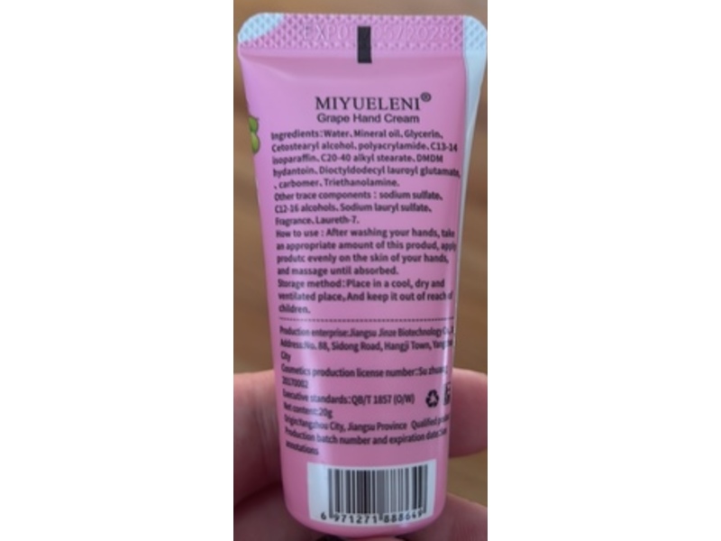 Miyueleni Hand Cream, Grape, 20 g