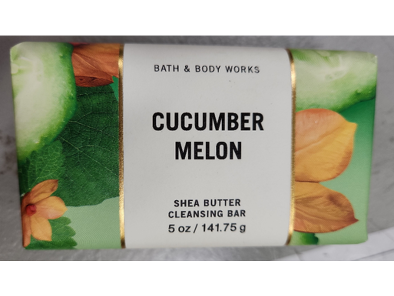 Bath & Body Works Shea Butter Cleansing Bar, Cucumber Melon, 5 oz/ 141.75 g
