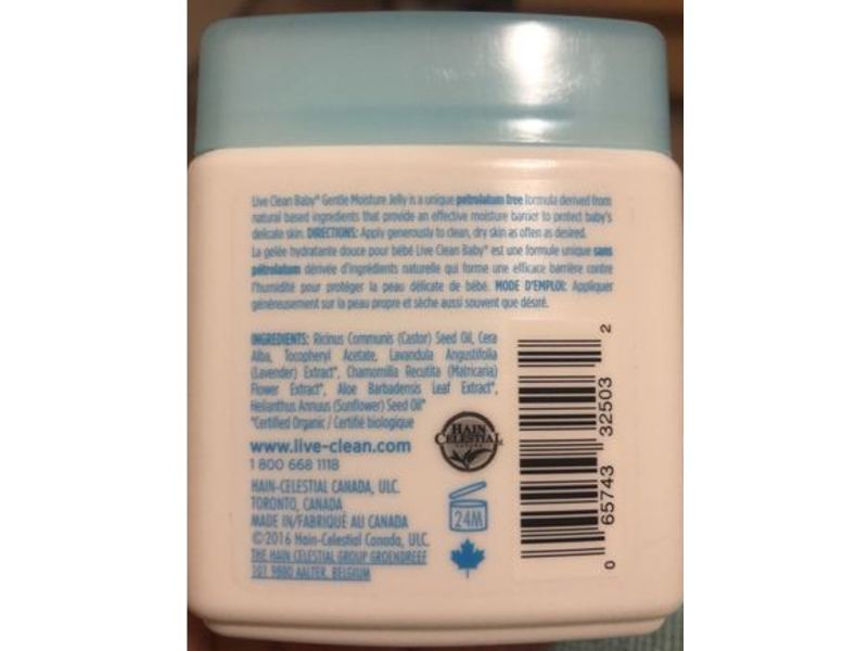 Live Clean Baby Non-Petroleum Jelly, 4.2 oz/120 g
