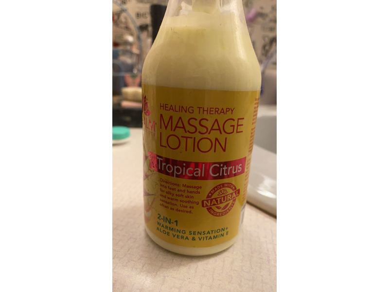 Organic Healing Therapy Massage Lotion (Tropical Citrus)
