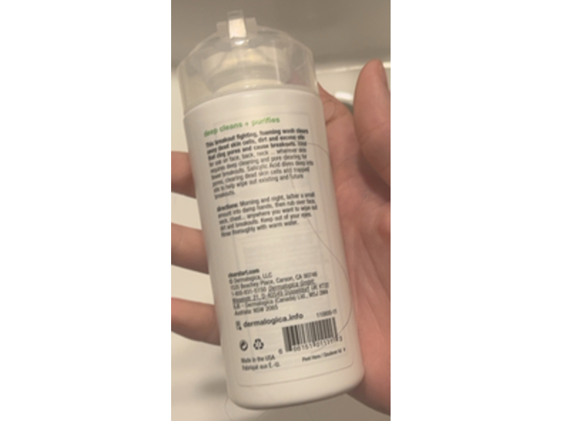 Dermalogica Clear Breakout Clearing Foaming Wash, 6 fl oz/177 mL