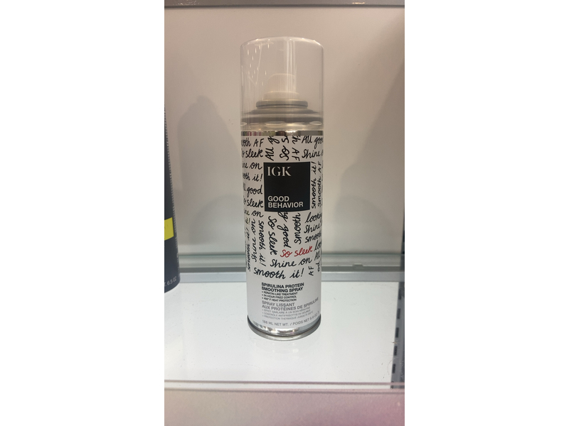 IGK Good Behavior Smoothing Spray, Spirulina Protein, 5.8 oz/186 mL