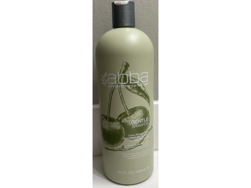 Abba Pure Performance Hair Care Gentle Shampoo, Cherry Bark & Aloe, 32 fl oz/946 mL