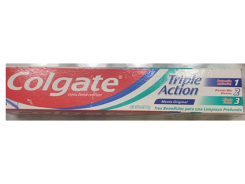 Colgate Triple Action Toothpaste, Mint, 4.0 oz/113 g