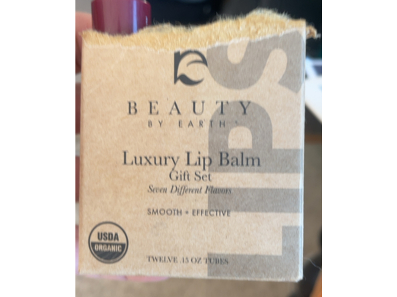 Beauty By Earth Luxury Lip Balm Set, 0.15 oz, Count 12