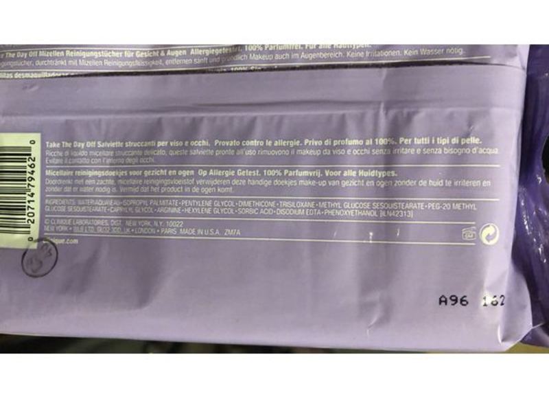 Clinique Take The Day Off Micellar Face & Eyes Cleansing Towelettes, 50 Count