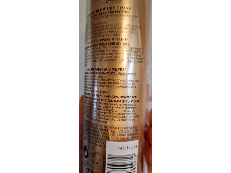 L'Oreal Paris Elnett Satin Heat Protect Styling Spray, 170 mL