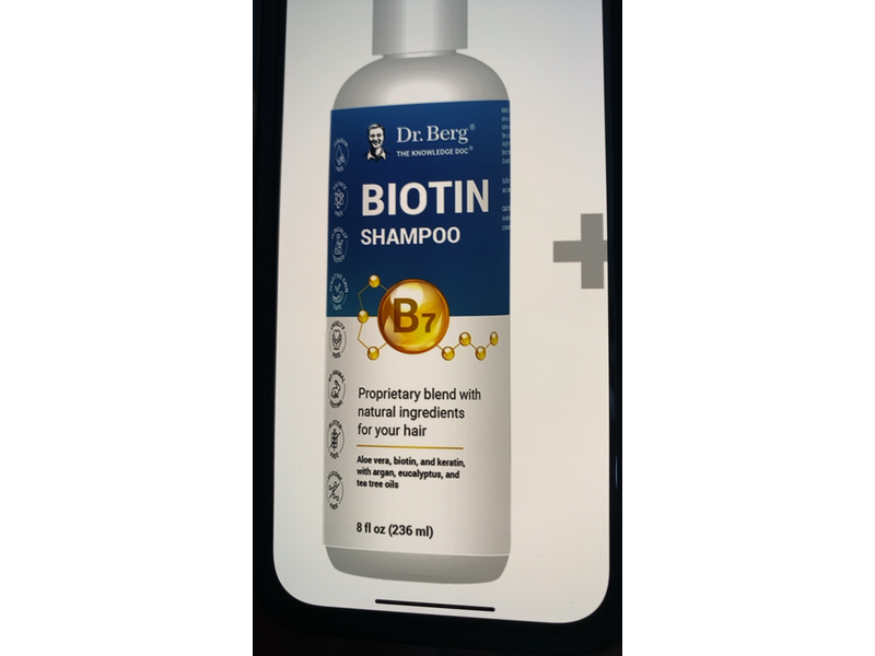 Dr.Berg Biotin Shampoo, B7, 8 fl oz/236 mL