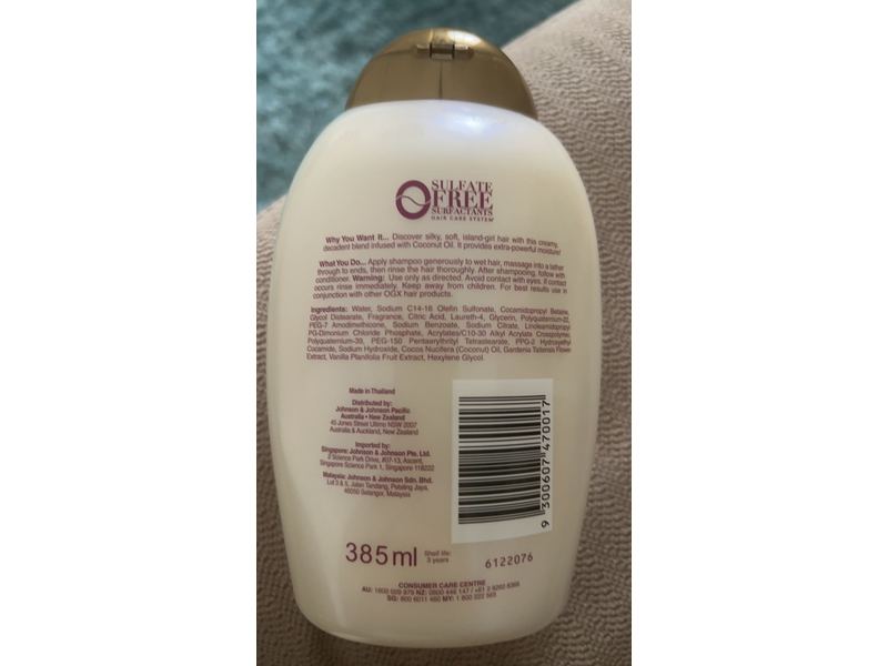 Ogx Extra Strength Damage Remedy Shampoo, Coconut Miracle Oil, 13 fl zo/385 mL