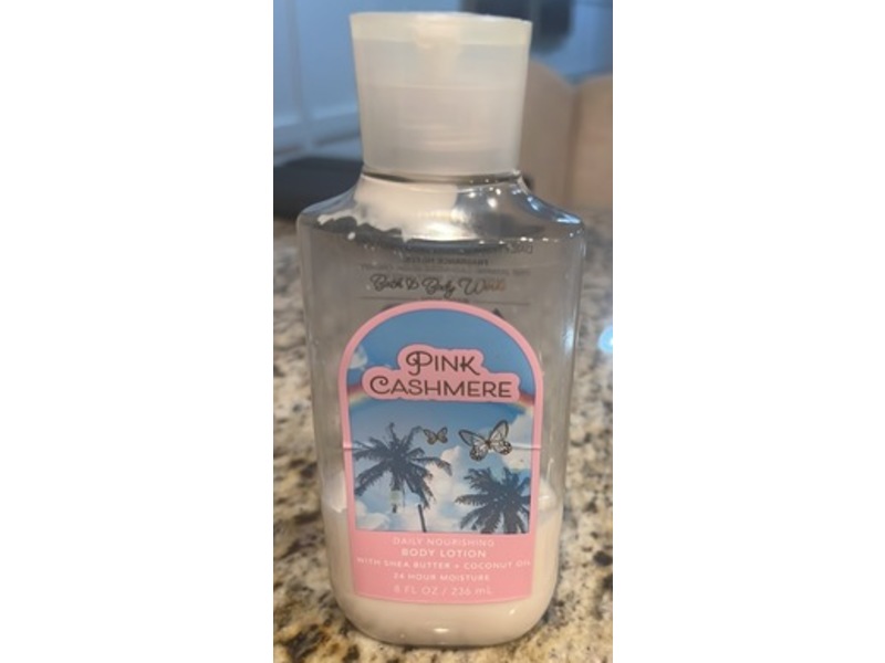 Bath & Body Works Pink Cashmere Daily Nourishing Body Lotion, Shea Butter + Coconut Oil, 8 fl oz/236 mL