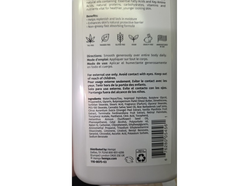Hempz Herbal Body Moisturizer, Winter Wonderland, 17 oz/500 mL