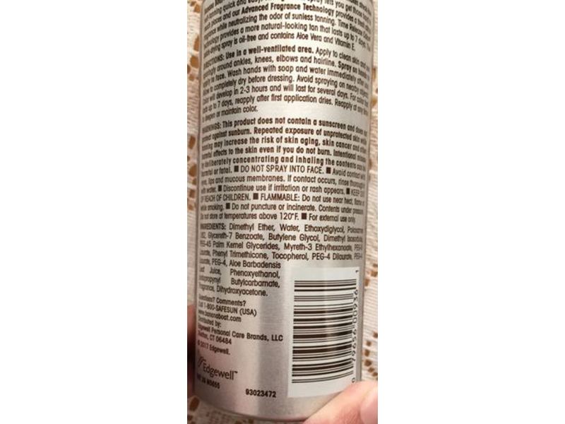 Banana Boat Summer Color Self-Tanning Mist, Airbrush Color, 5 oz (141 g)