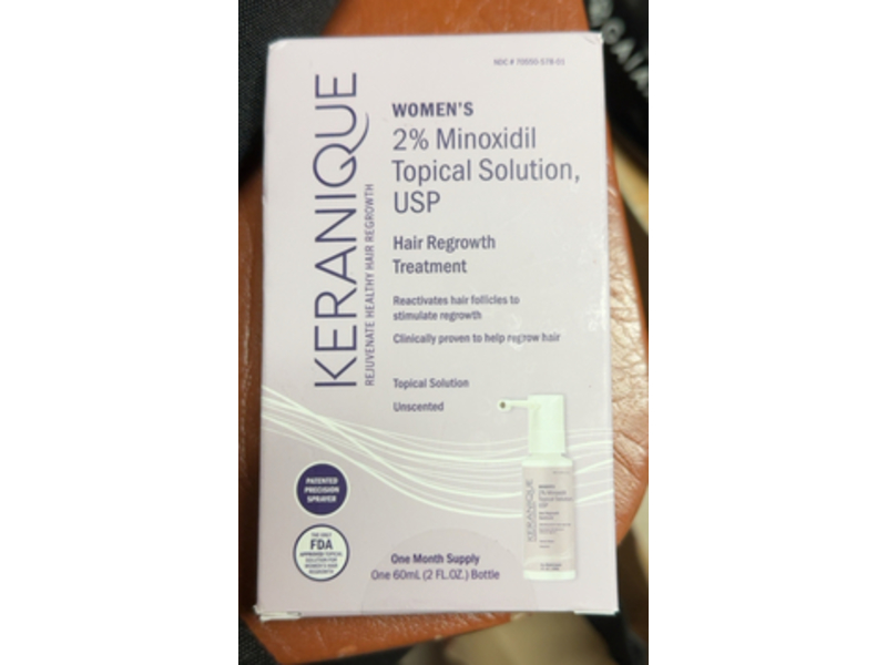 Keranique Hair Regrowth Treatment, 2% Minoxidil, 2 fl oz/60 mL