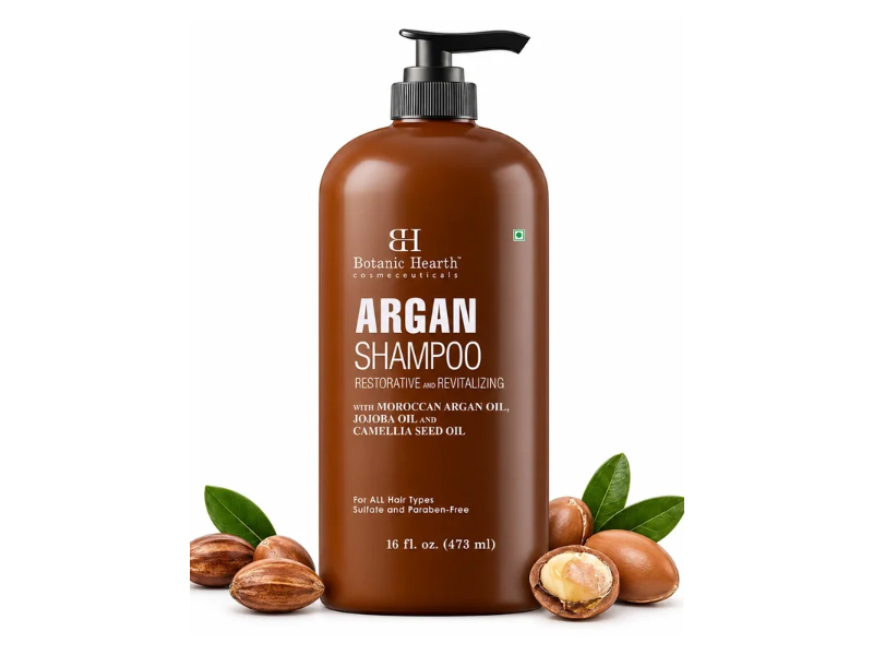Botanic Hearth Shampoo, Argan Oil, 16 fl oz/473 mL
