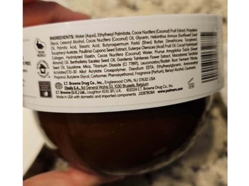 Palmer's Brazilian Coco Cream, Coconut Oil + Vitamin E, 8.8 oz/250 g