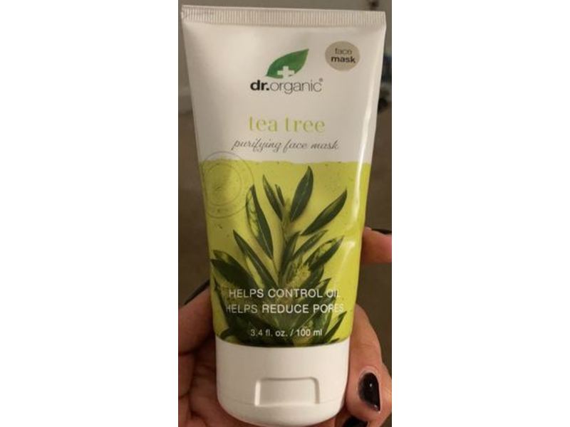 Dr.Organic Purifying Face Mask, Tea Tree, 3.4 fl oz/100 mL