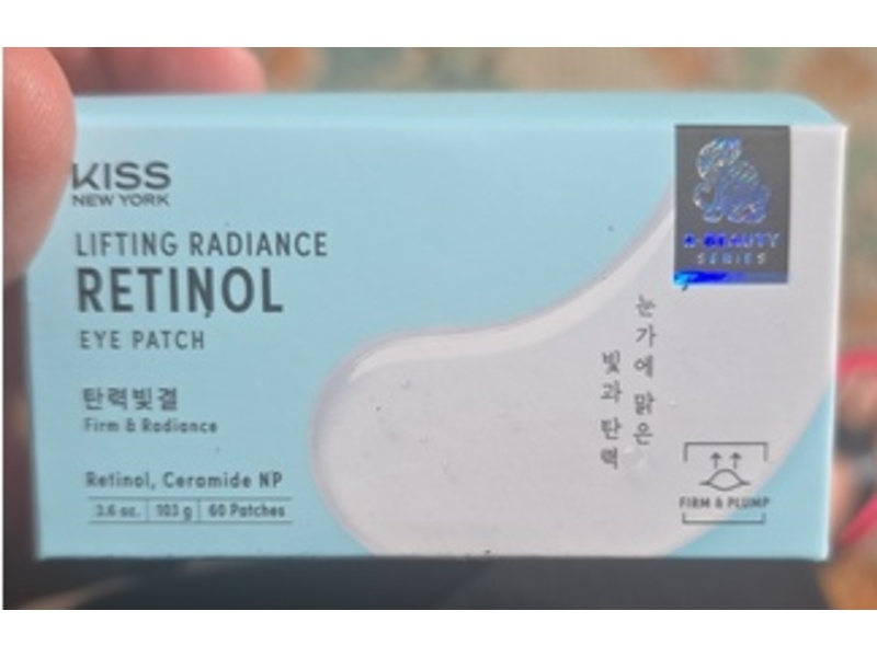 Kiss New York Lifting Retinol Eye Patch, 3.6 oz/103 g, 60 Patches