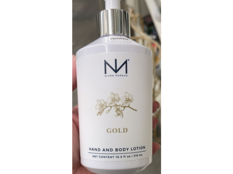 Niven Morgan Hand & Body Lotion, Gold, 10.5 fl oz/310 mL
