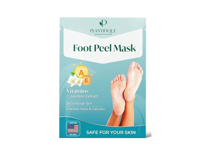 Plantifique Foot Peeling Mask, Aloe Vera, 2.36 fl oz/70 mL