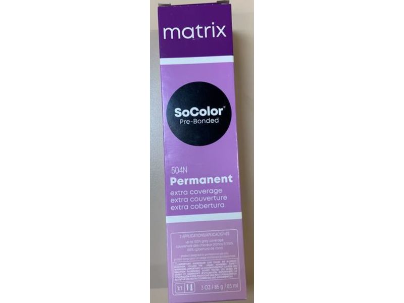 Matrix Socolor Pre Bonded Permanent Hair Colour, 504N, 3 oz/85 mL, 2 Application