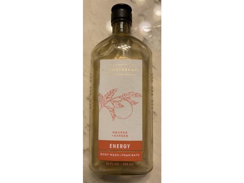 Bath & Body Works Energy Body Wash+Foam Bath, Orange + Ginger, 10 fl oz/295 mL