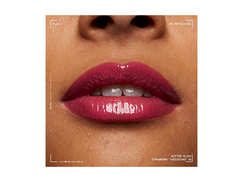 NYX Professional Makeup Butter Gloss, Warm Pink, 0.27 fl oz/8 mL