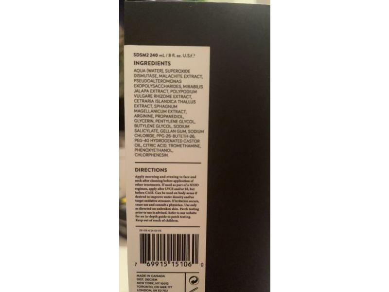 Niod Superoxide Dismutase Saccharide Mist, 8 fl oz/240 mL