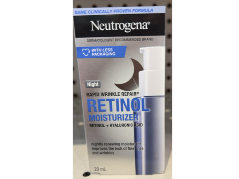 Neutrogena Rapid Wrinkle Repair Moisturizer, Retinol + Hyaluronic Acid, 29 mL