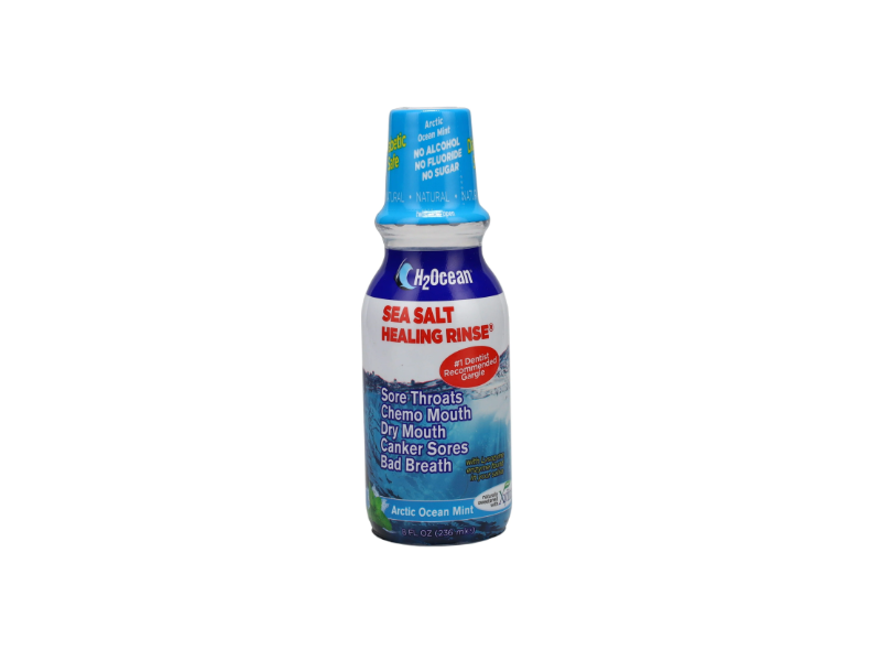 H2Ocean Sea Salt Healing Rinse, Fresh Lemon Ice, 8 fl oz/236 mL, Pack Of 2