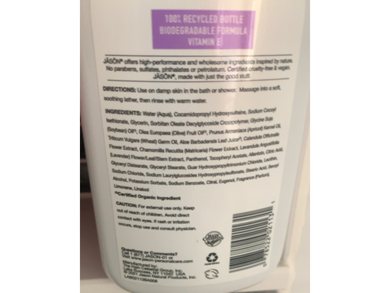 Jason Body Wash, Calming Lavender, 30 fl oz/887 mL