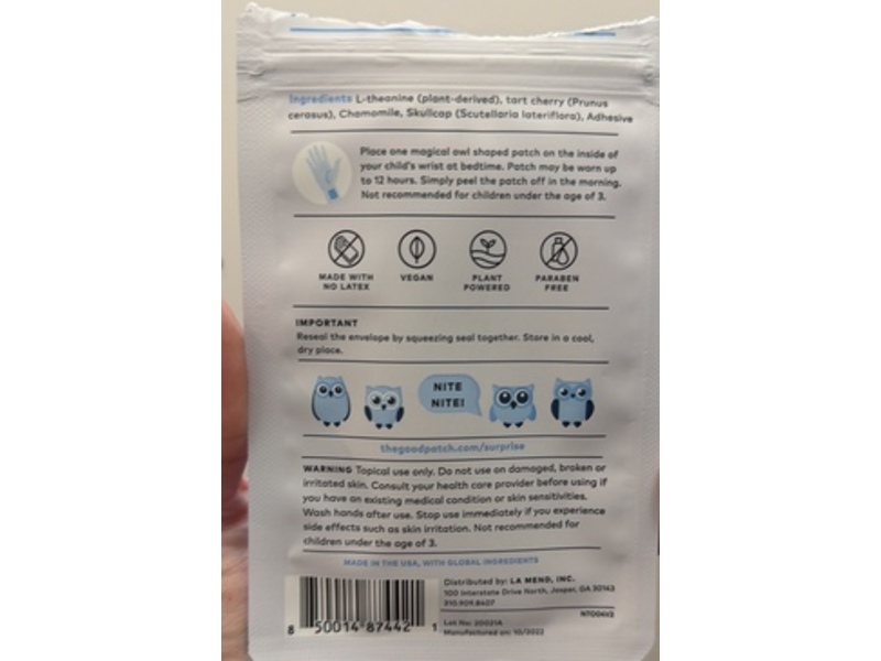 The Good Patch, Night Owl, 6 Count
