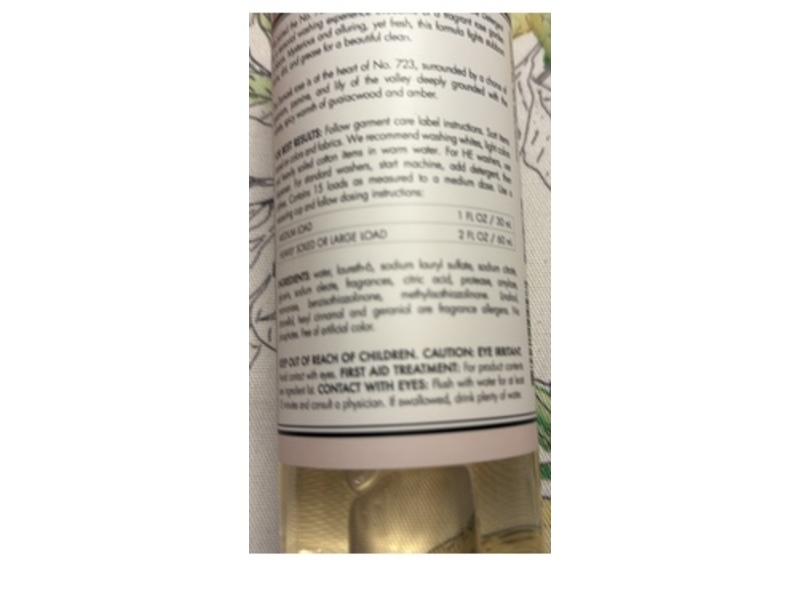 The Laundress No. 723 Laundry Detergent, Rose Scent, 16 fl oz/473 mL