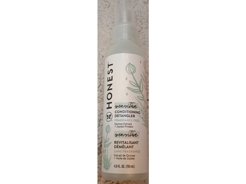 Honest Sensitive Conditioning Detangler, Quinoa Extract + Jojoba Protein, 4.0 fl oz/118 mL