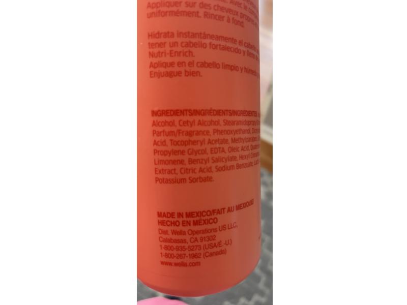 Wella Professionals Invigo Nutri-Enrich Conditioner, Goji Berry, 33.8 fl oz/1 L