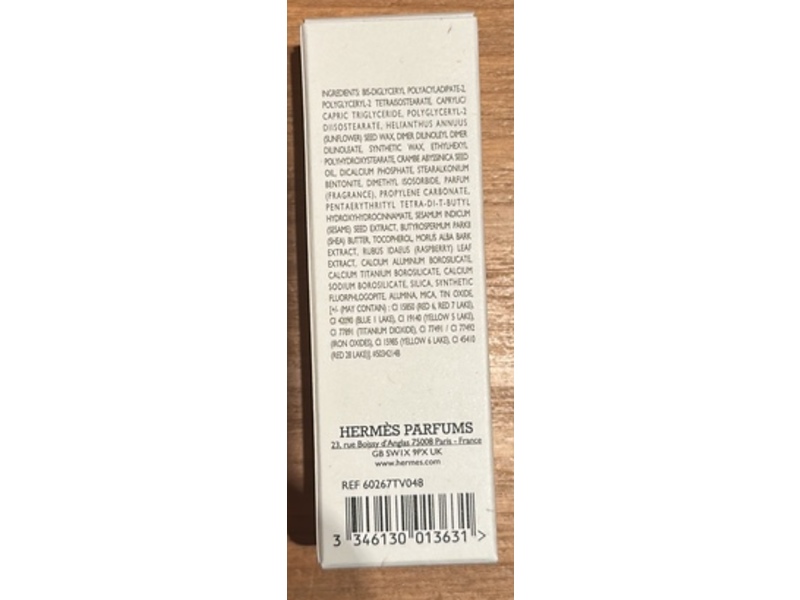 Hermes Rouge Slicky Shine Lipstick, 48 Rose Boise, 0.10 oz/3 g