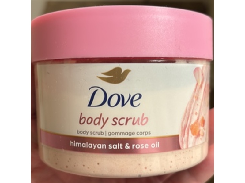 Dove Body Scrub, Himalayan Salt & Rose Oil, 10.5 oz/298 g