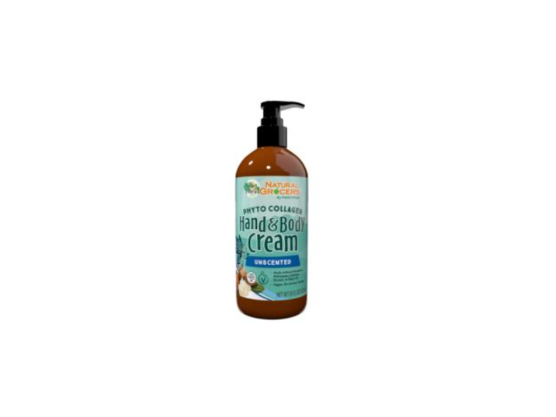 Natural Grocers Phyto Collagen Hand & Body Cream, Unscented, 16 fl oz/473 mL