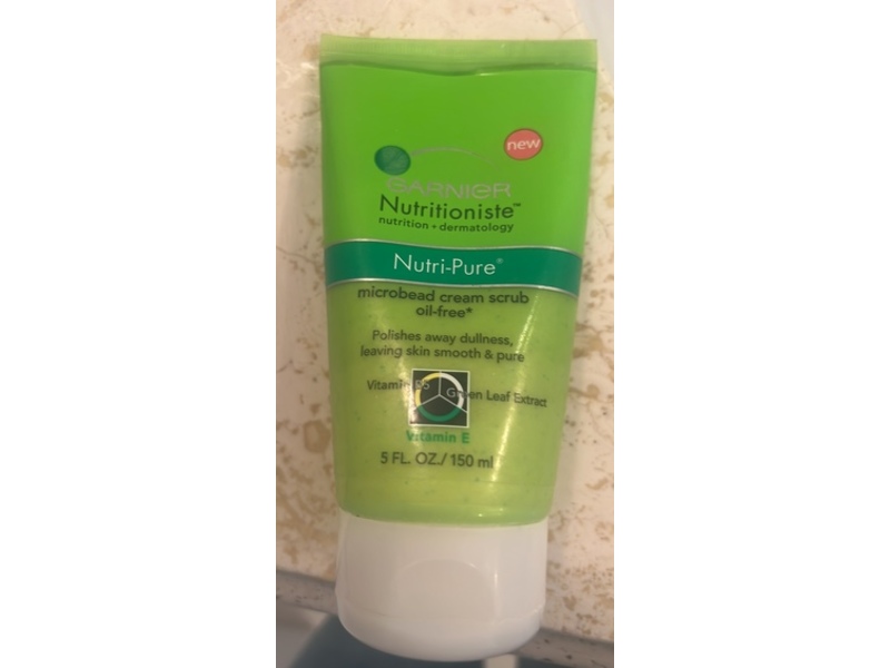Garnier Nutritioniste Nutri-Pure Microbead Cream Scrub, 5 fl oz/150 mL