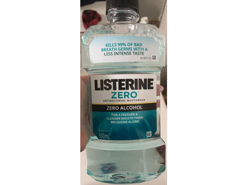 Listerine Zero Mouthwash, Zero Alcohol, 500 mL