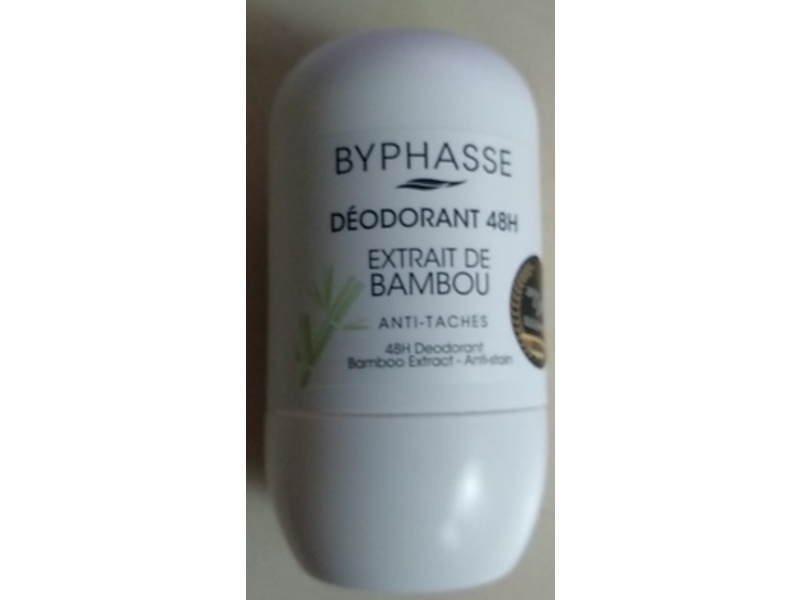 Byphasse 48H Deodorant, Bamboo Extract, 1.69 fl oz/50 mL