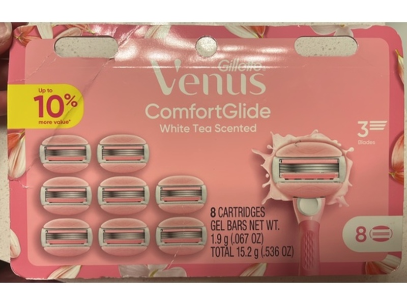 Gillette Venus ComfortGlide, White Tea Scented, 0.536 oz/15.5 g, 8 Count