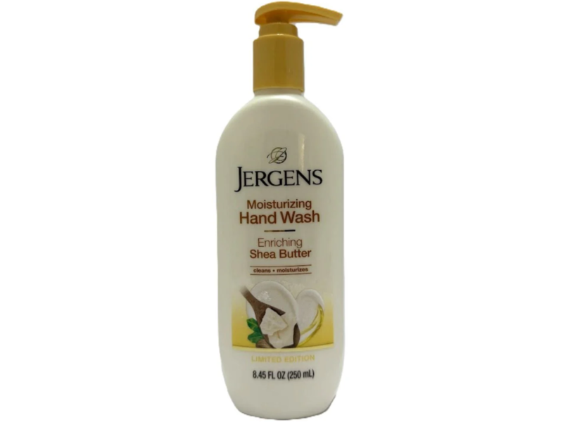 Jergens Moisturizing Hand Wash, Shea Butter, 8.45 fl oz/250 mL
