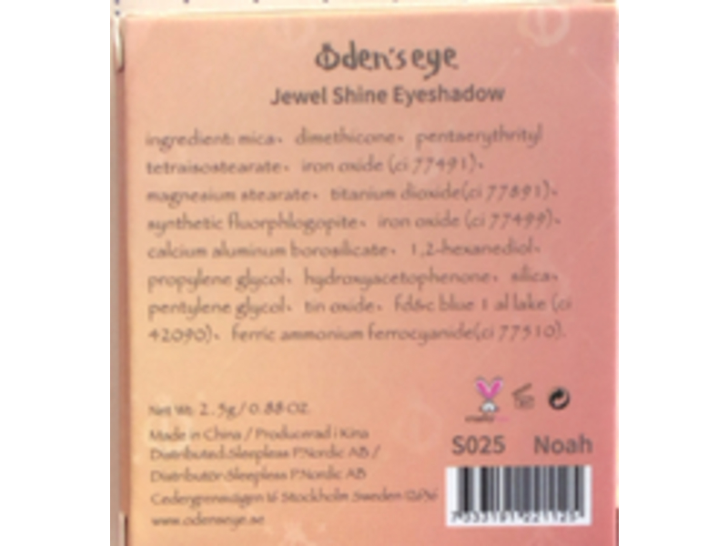 Oden's Eye Jewel Shine Eyeshadow, S025 Noah, 0.88 oz/2.5 g