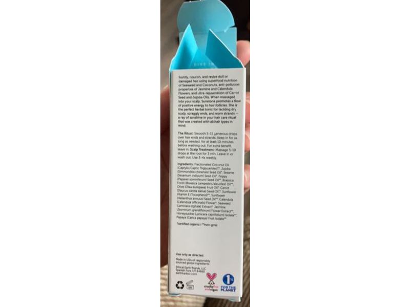 Earth Harbor Sunstone Hair Revive Elixir, 1 fl oz/30 mL