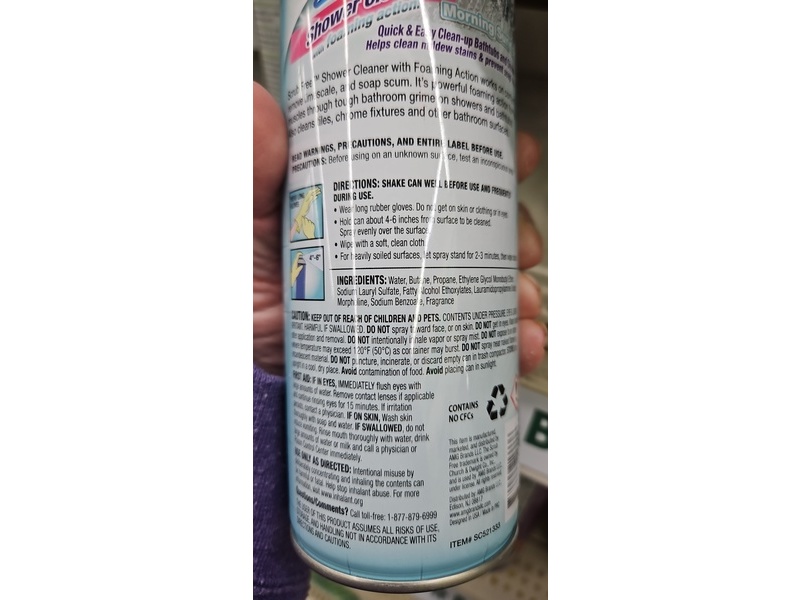 Scrub Free Shower Cleaner, Morning Sunrise, 12 oz/340 g, Pack Of 3