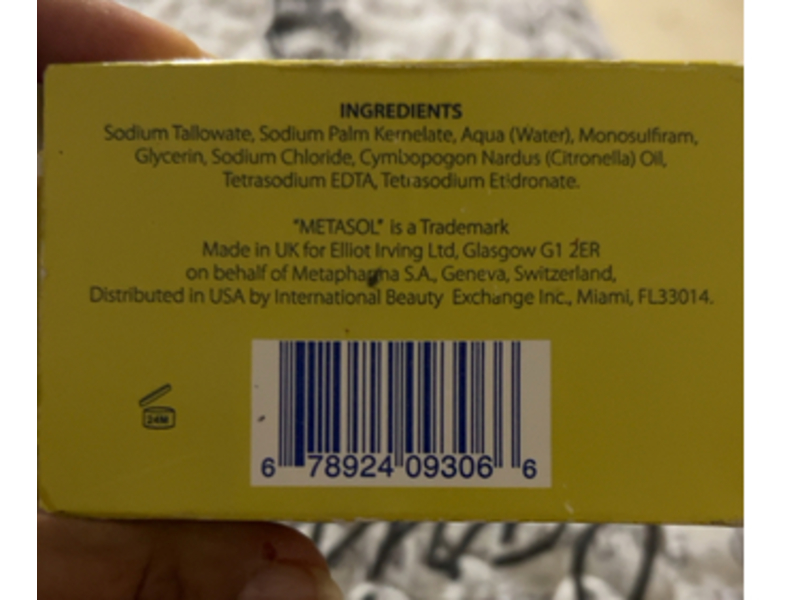 Metapharma Metasol Soap, Monosulfiram, 80 g